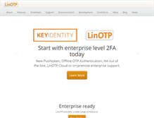 Tablet Screenshot of linotp.org